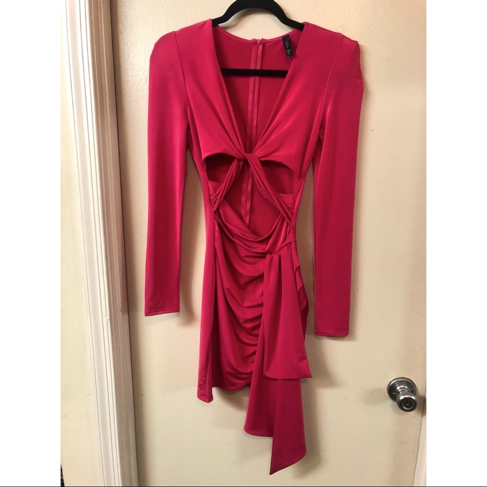 Pink mini dress